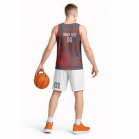 Custom New Caledonia Football Basketball Jersey Allez Les Cagous Grey Version - Polynesian Pride