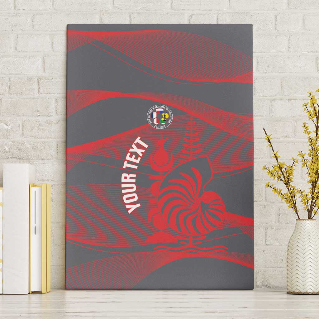 Custom New Caledonia Football Canvas Wall Art Allez Les Cagous Grey Version LT14 Without Frame Grey - Polynesian Pride