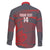 Custom New Caledonia Football Family Matching Off The Shoulder Long Sleeve Dress and Hawaiian Shirt Allez Les Cagous Grey Version - Polynesian Pride