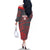 Custom New Caledonia Football Family Matching Off The Shoulder Long Sleeve Dress and Hawaiian Shirt Allez Les Cagous Grey Version - Polynesian Pride