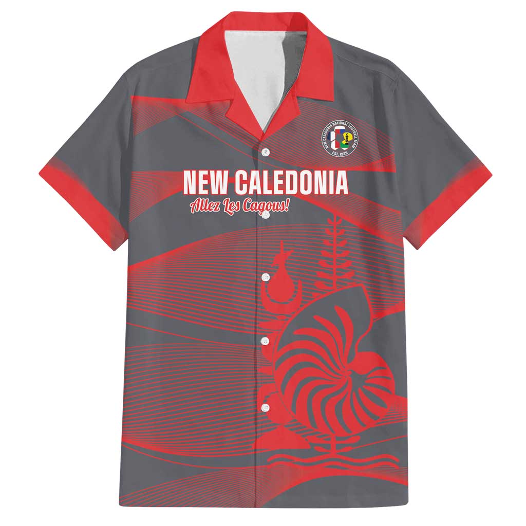 Custom New Caledonia Football Family Matching Off Shoulder Short Dress and Hawaiian Shirt Allez Les Cagous Grey Version - Polynesian Pride