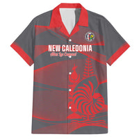 Custom New Caledonia Football Family Matching Off Shoulder Short Dress and Hawaiian Shirt Allez Les Cagous Grey Version - Polynesian Pride