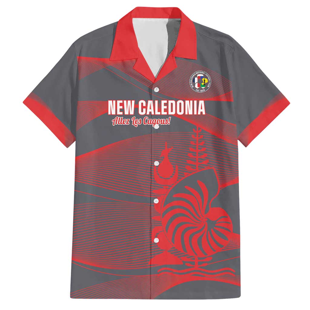 Custom New Caledonia Football Hawaiian Shirt Allez Les Cagous Grey Version LT14 Grey - Polynesian Pride