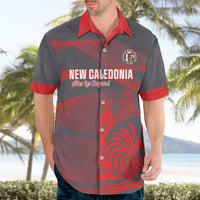 Custom New Caledonia Football Hawaiian Shirt Allez Les Cagous Grey Version LT14 - Polynesian Pride