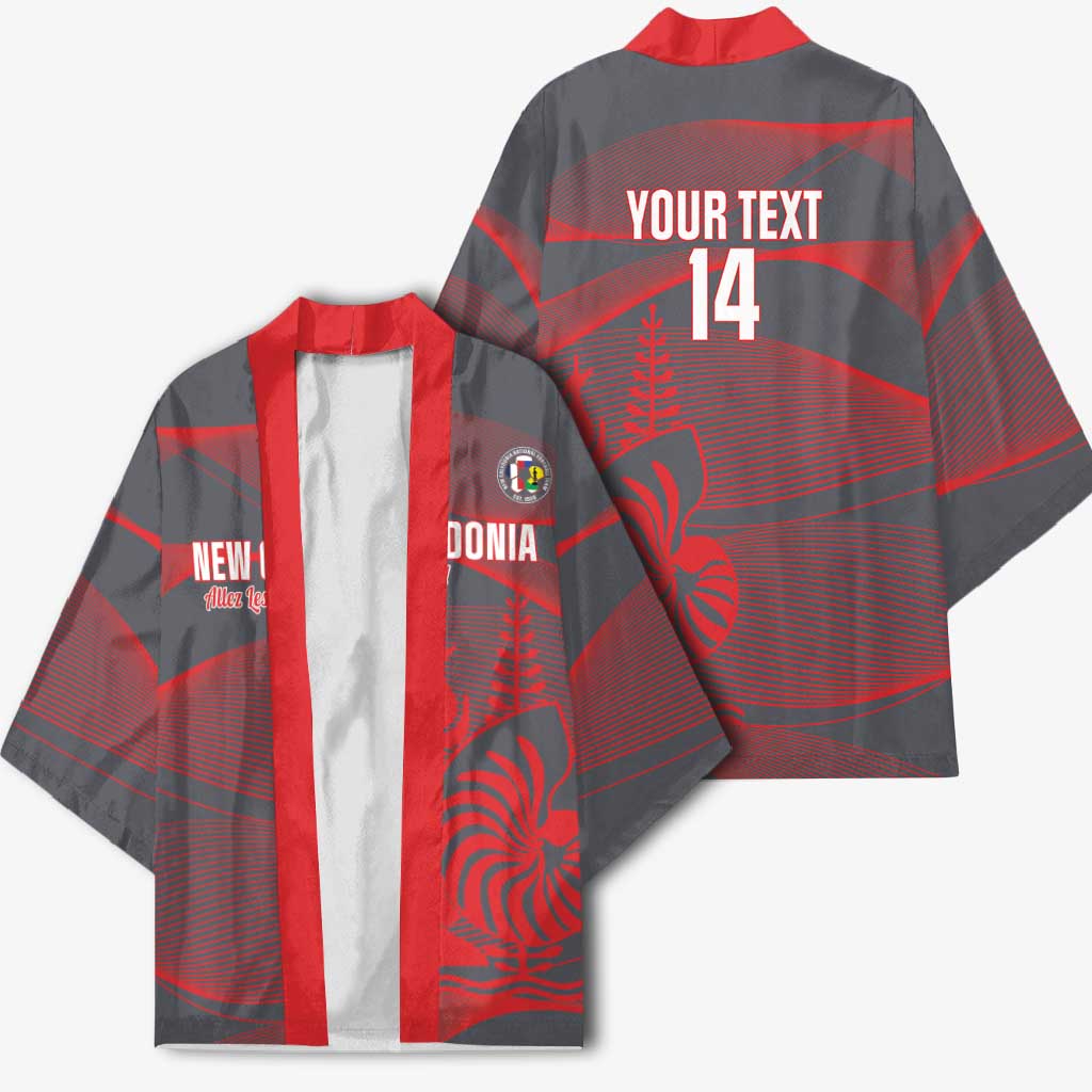 Custom New Caledonia Football Kimono Allez Les Cagous Grey Version - Polynesian Pride