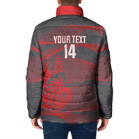 Custom New Caledonia Football Padded Jacket Allez Les Cagous Grey Version - Polynesian Pride