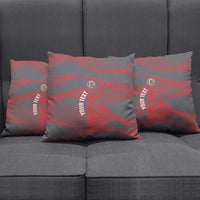 Custom New Caledonia Football Pillow Cover Allez Les Cagous Grey Version - Polynesian Pride