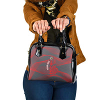 Custom New Caledonia Football Shoulder Handbag Allez Les Cagous Grey Version - Polynesian Pride