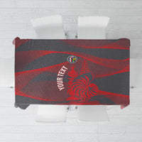 Custom New Caledonia Football Tablecloth Allez Les Cagous Grey Version - Polynesian Pride