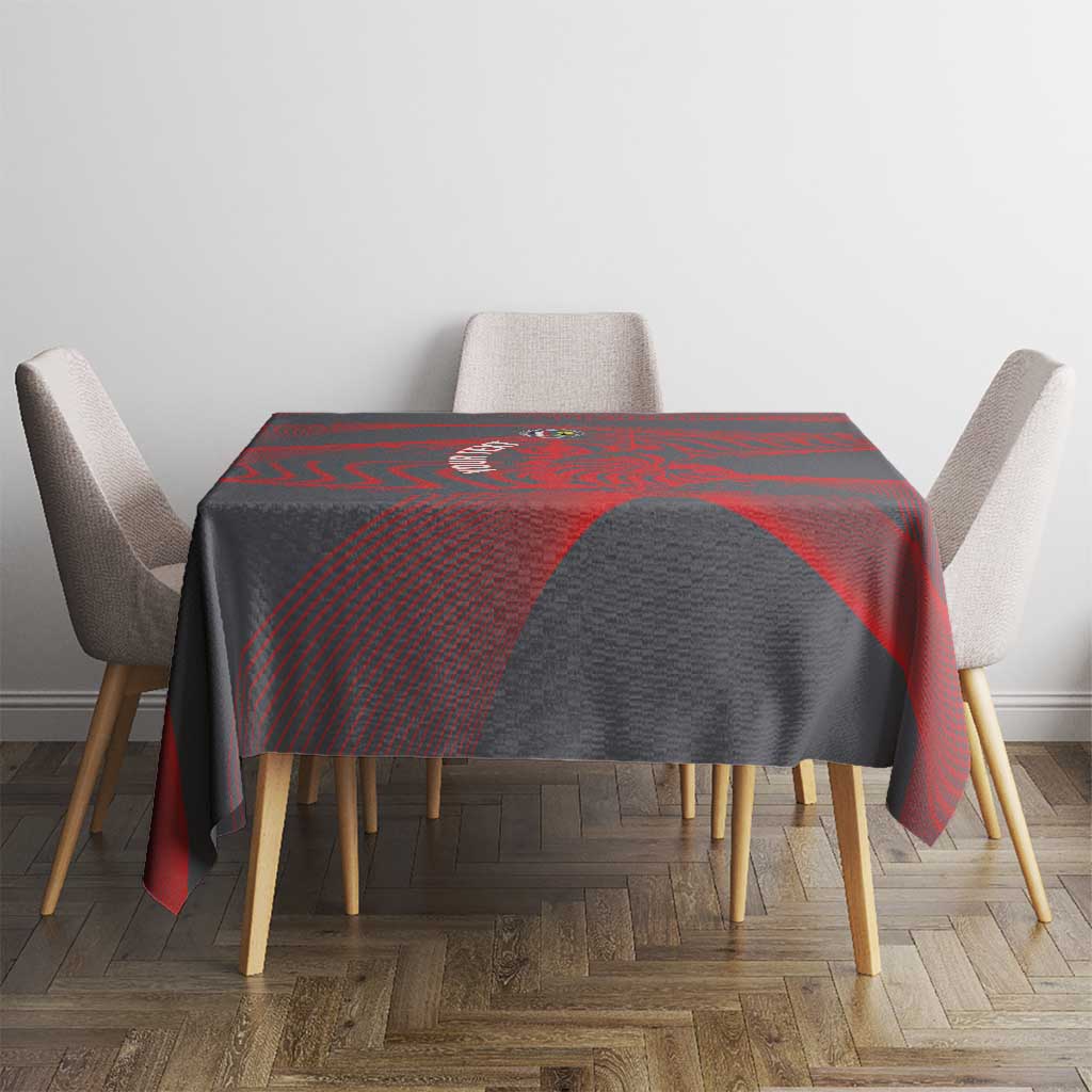 Custom New Caledonia Football Tablecloth Allez Les Cagous Grey Version - Polynesian Pride