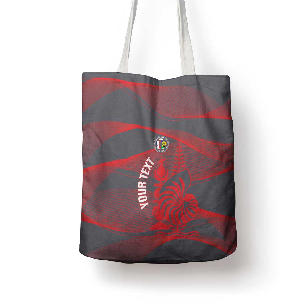 Custom New Caledonia Football Tote Bag Allez Les Cagous Grey Version - Polynesian Pride