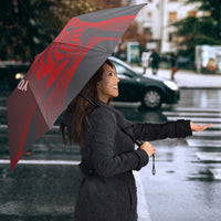 Custom New Caledonia Football Umbrella Allez Les Cagous Grey Version LT14 - Polynesian Pride