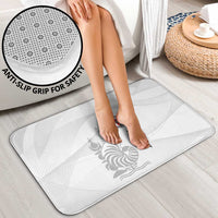 Custom New Caledonia Football Bathroom Set Allez Les Cagous White Version - Polynesian Pride