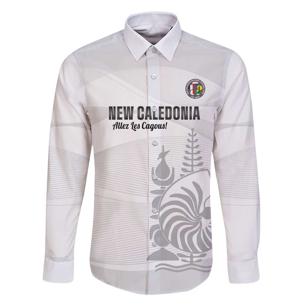 Custom New Caledonia Football Family Matching Off Shoulder Short Dress and Hawaiian Shirt Allez Les Cagous White Version - Polynesian Pride