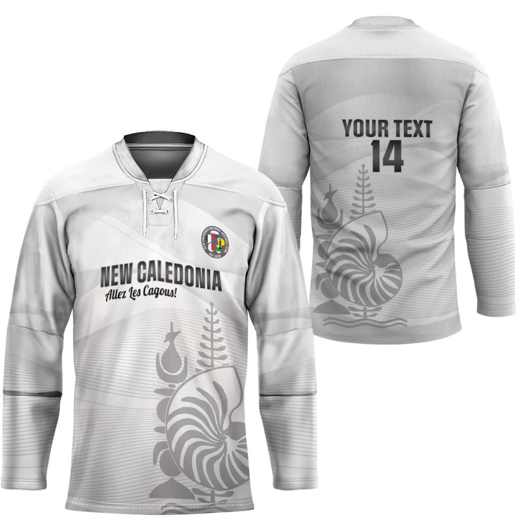 Custom New Caledonia Football Hockey Jersey Allez Les Cagous White Version - Polynesian Pride