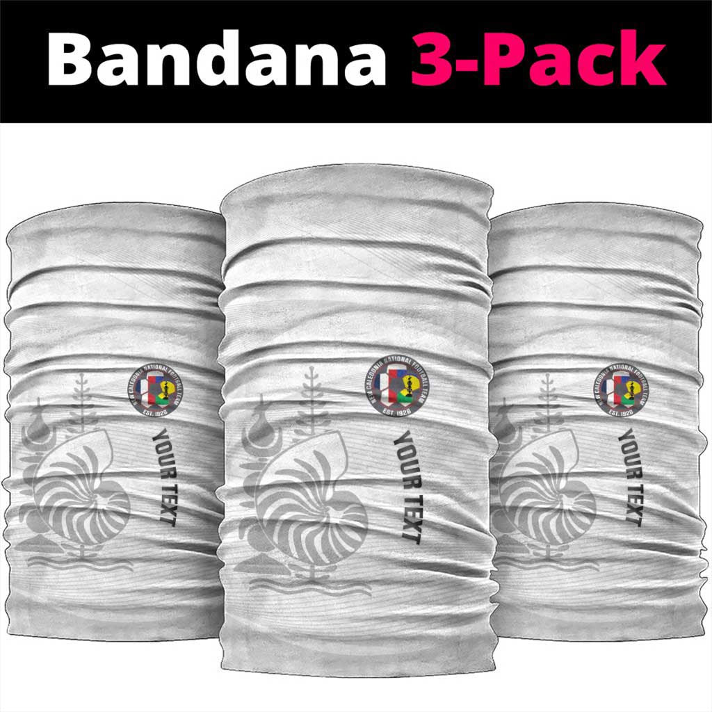 Custom New Caledonia Football Neck Gaiter Allez Les Cagous White Version - Polynesian Pride