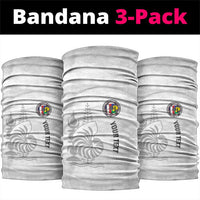 Custom New Caledonia Football Neck Gaiter Allez Les Cagous White Version - Polynesian Pride