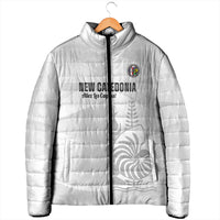 Custom New Caledonia Football Padded Jacket Allez Les Cagous White Version LT14 - Polynesian Pride