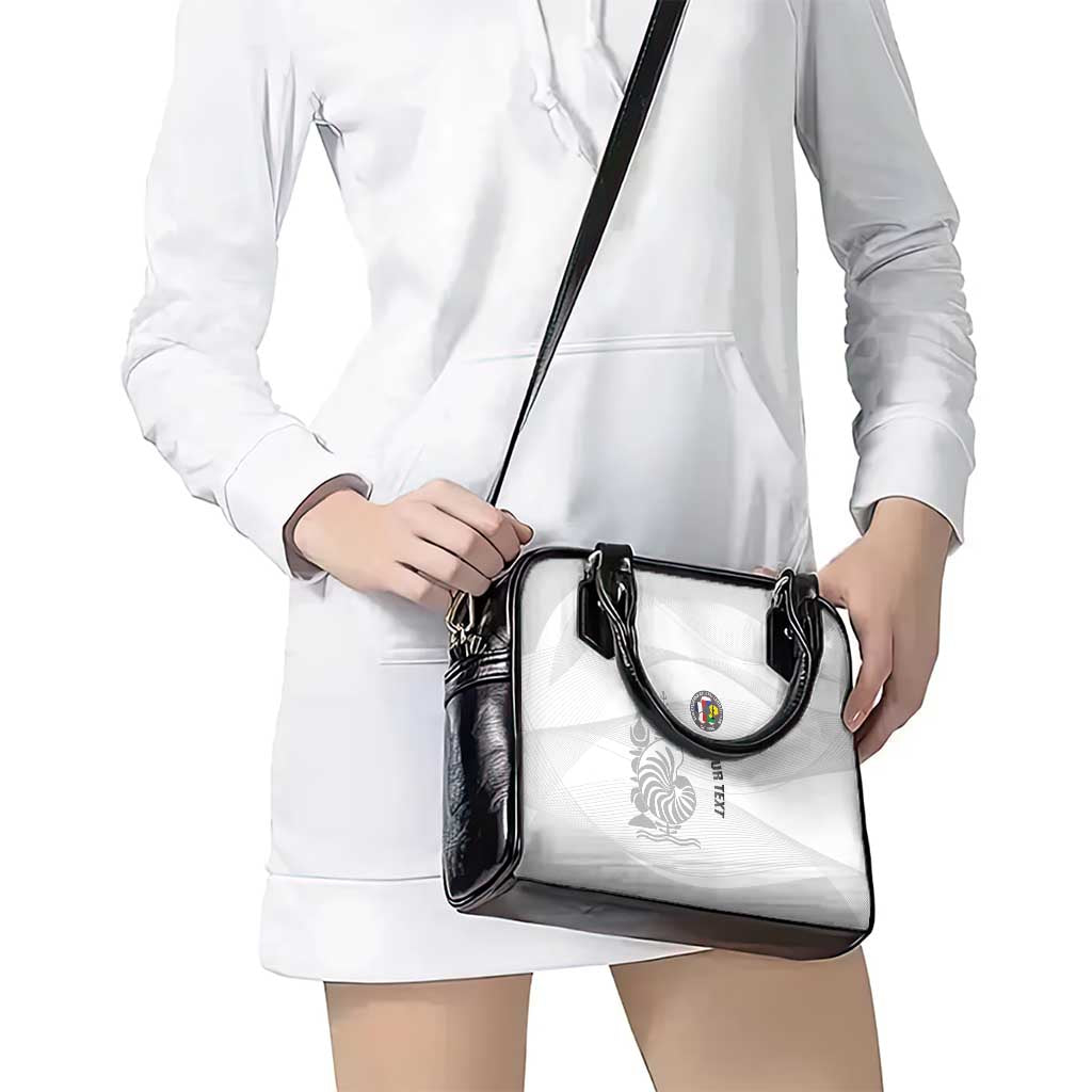 Custom New Caledonia Football Shoulder Handbag Allez Les Cagous White Version - Polynesian Pride