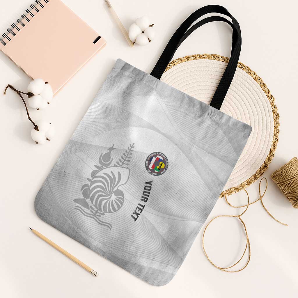 Custom New Caledonia Football Tote Bag Allez Les Cagous White Version LT14 Black Strap One Size White - Polynesian Pride