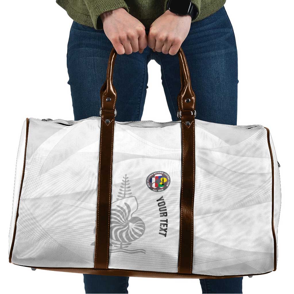 Custom New Caledonia Football Travel Bag Allez Les Cagous White Version LT14 White - Polynesian Pride