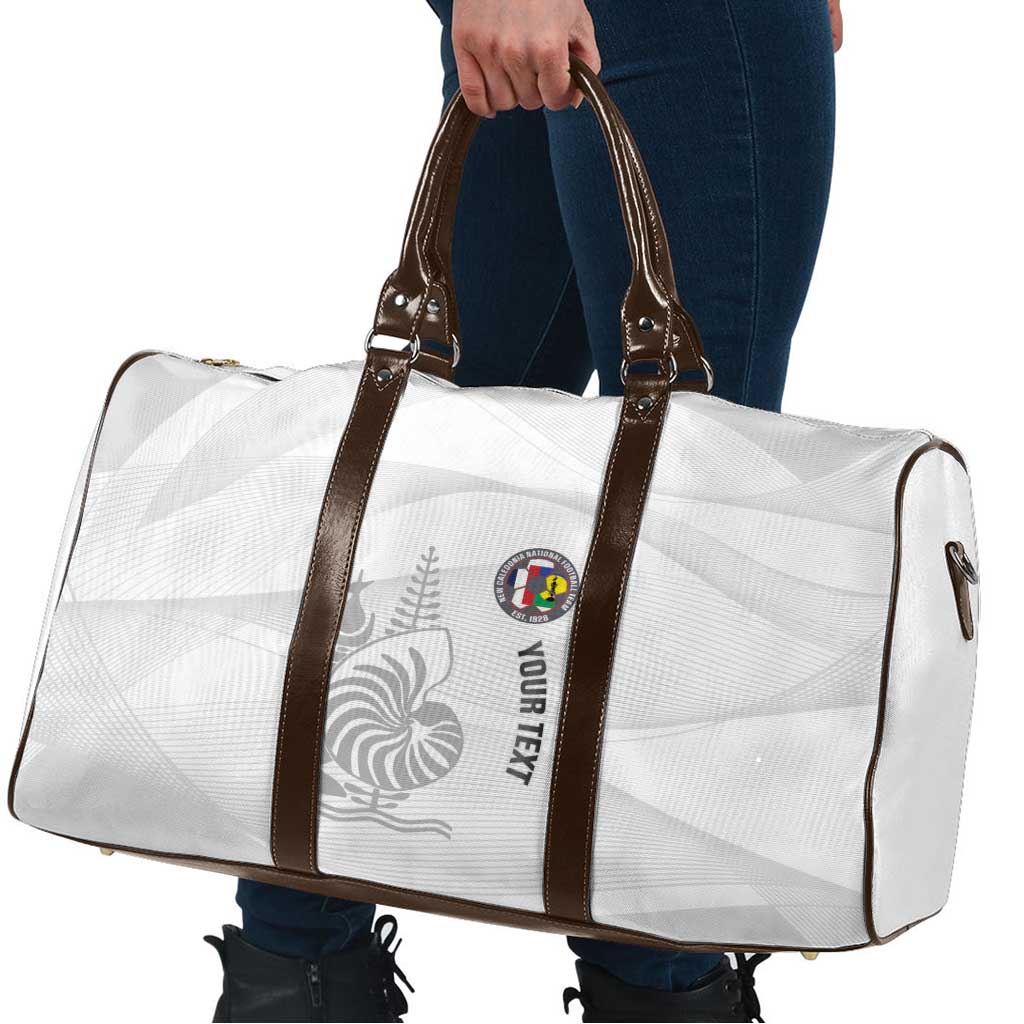 Custom New Caledonia Football Travel Bag Allez Les Cagous White Version LT14 - Polynesian Pride