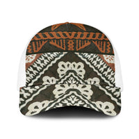 Bula Fiji Tapa Baseball Net Cap Fijian Masi Vintage Vibes - Polynesian Pride