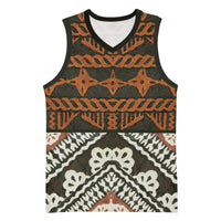 Bula Fiji Tapa Basketball Jersey Fijian Masi Vintage Vibes - Polynesian Pride