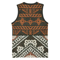 Bula Fiji Tapa Basketball Jersey Fijian Masi Vintage Vibes - Polynesian Pride