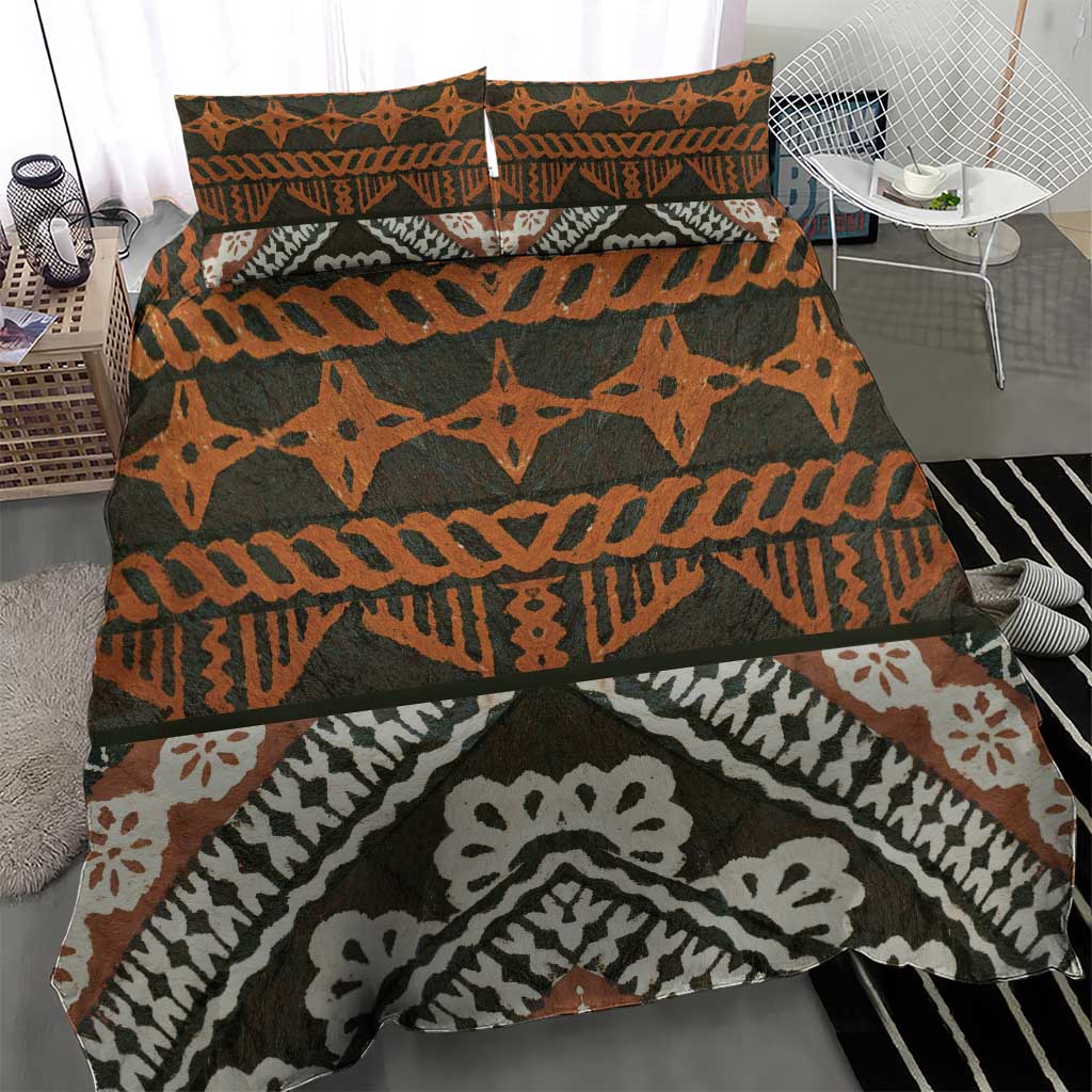Bula Fiji Tapa Bedding Set Fijian Masi Vintage Vibes - Polynesian Pride
