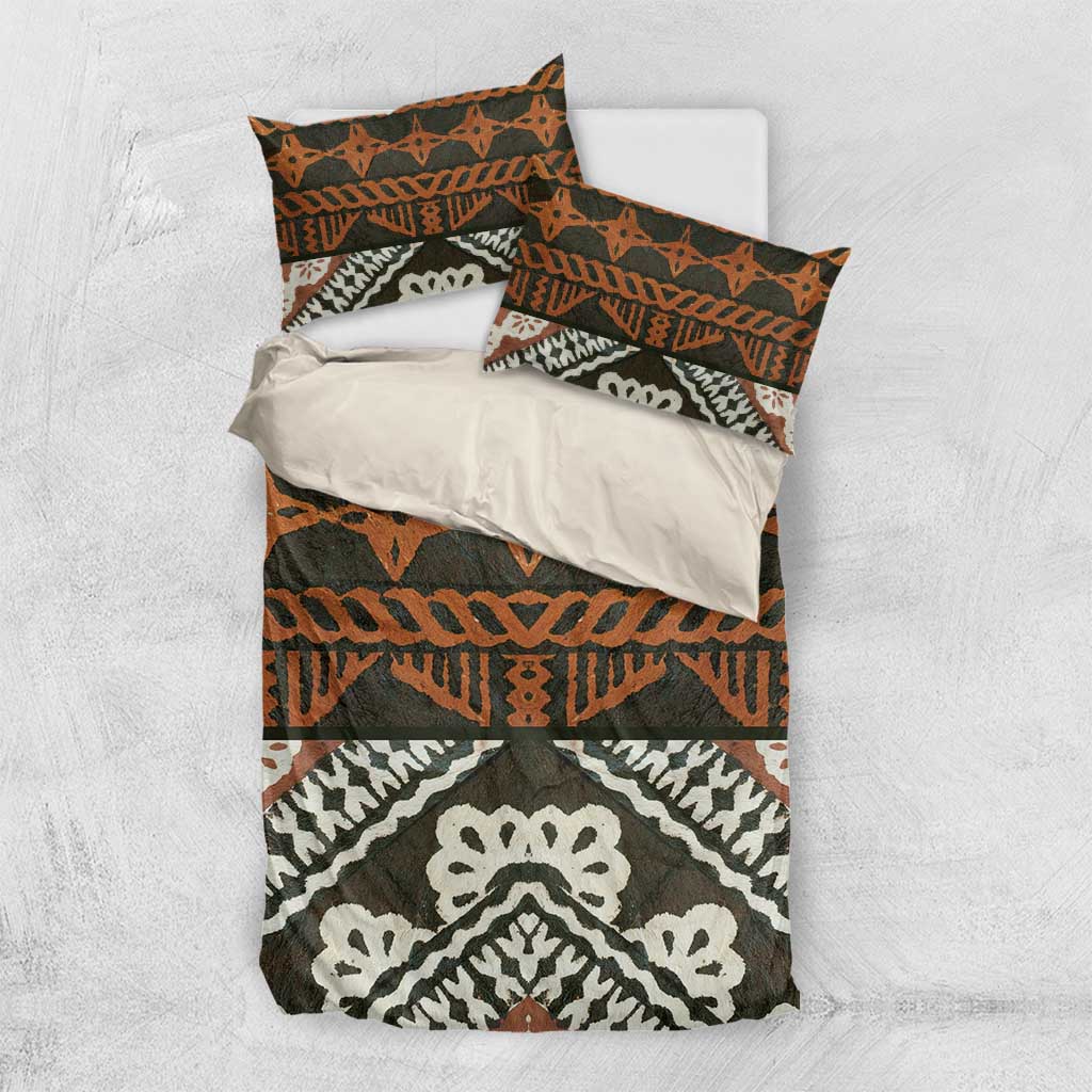 Bula Fiji Tapa Bedding Set Fijian Masi Vintage Vibes - Polynesian Pride