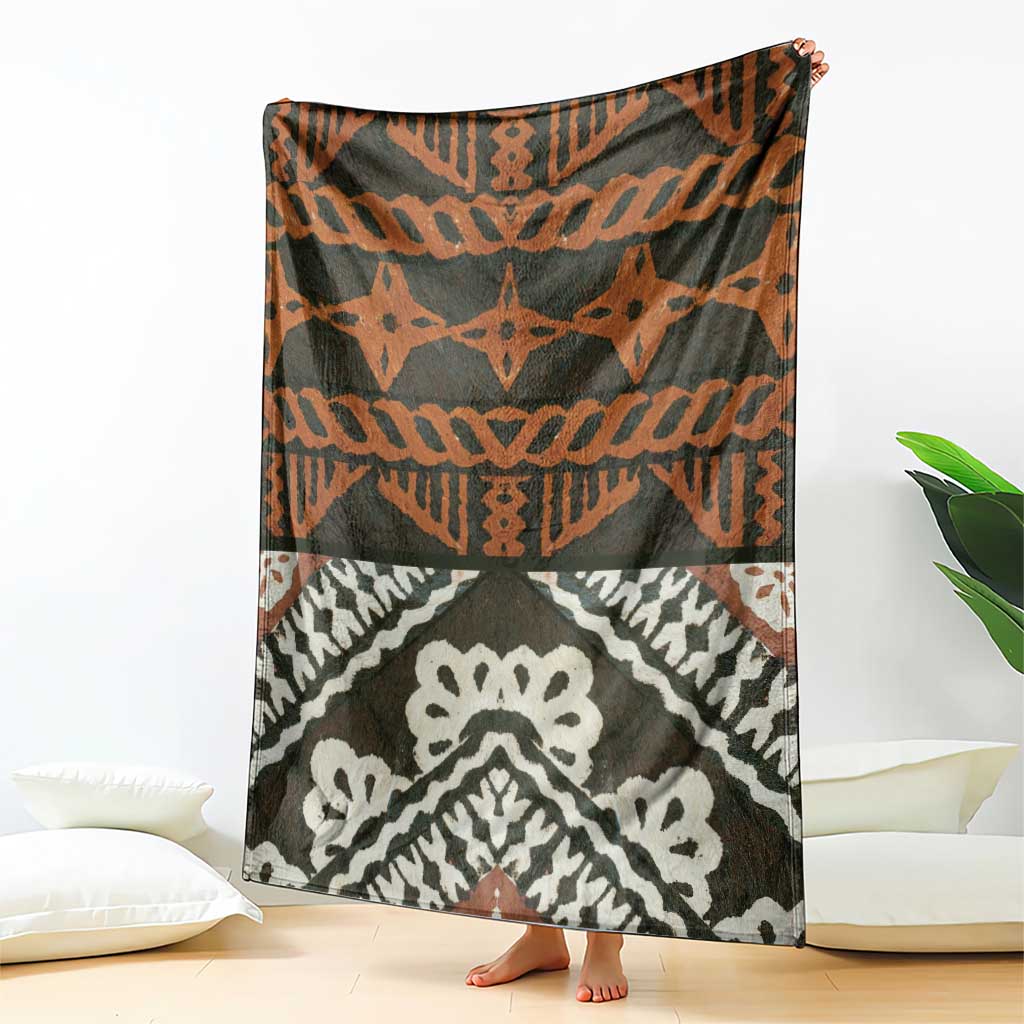 Bula Fiji Tapa Blanket Fijian Masi Vintage Vibes - Polynesian Pride