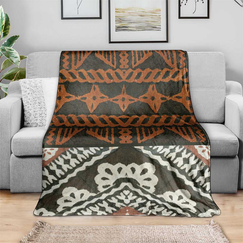 Bula Fiji Tapa Blanket Fijian Masi Vintage Vibes - Polynesian Pride