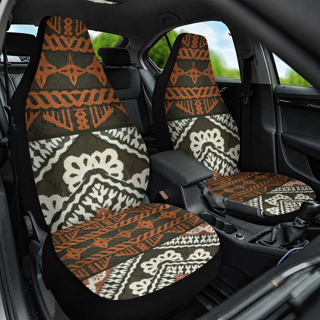 Bula Fiji Tapa Car Seat Cover Fijian Masi Vintage Vibes - Polynesian Pride