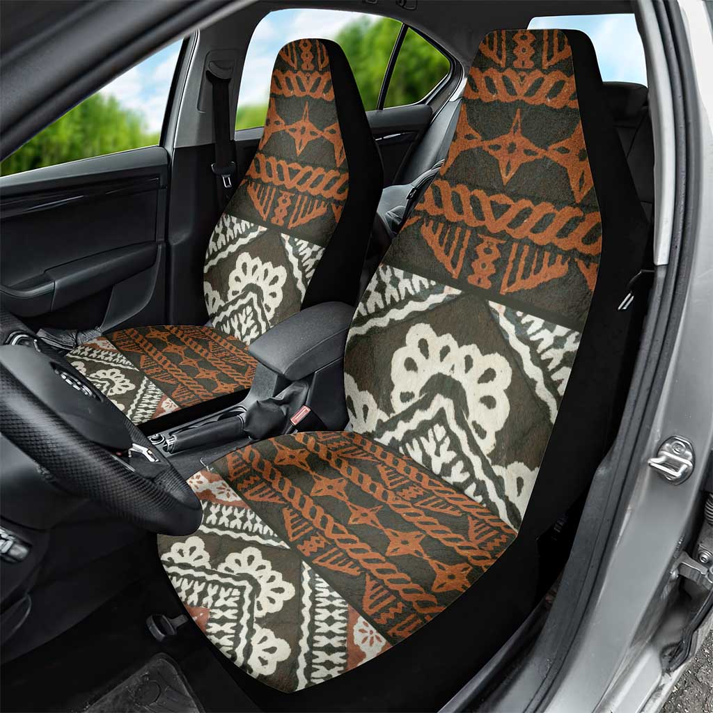 Bula Fiji Tapa Car Seat Cover Fijian Masi Vintage Vibes - Polynesian Pride