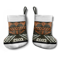 Bula Fiji Tapa Christmas Stocking Fijian Masi Vintage Vibes LT14 - Polynesian Pride