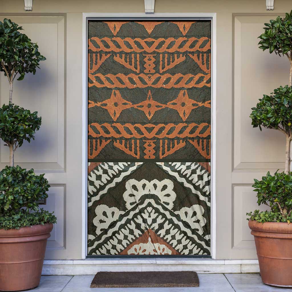 Bula Fiji Tapa Door Cover Fijian Masi Vintage Vibes - Polynesian Pride
