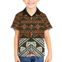 Bula Fiji Tapa Family Matching Long Sleeve Bodycon Dress and Hawaiian Shirt Fijian Masi Vintage Vibes - Polynesian Pride