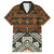 Bula Fiji Tapa Family Matching Off Shoulder Maxi Dress and Hawaiian Shirt Fijian Masi Vintage Vibes - Polynesian Pride