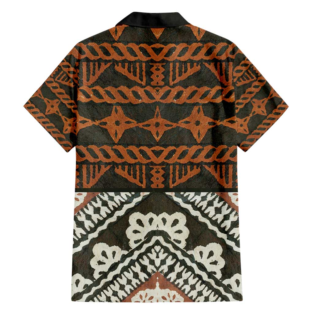 Bula Fiji Tapa Family Matching Puletasi and Hawaiian Shirt Fijian Masi Vintage Vibes - Polynesian Pride