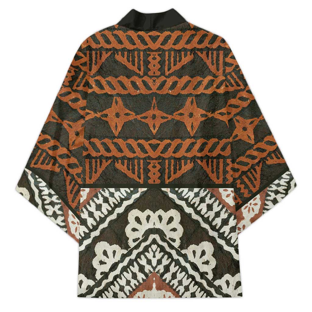 Bula Fiji Tapa Kimono Fijian Masi Vintage Vibes - Polynesian Pride