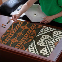 Bula Fiji Tapa Puzzle Fijian Masi Vintage Vibes - Polynesian Pride