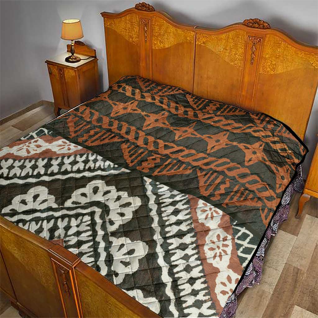 Bula Fiji Tapa Quilt Fijian Masi Vintage Vibes - Polynesian Pride