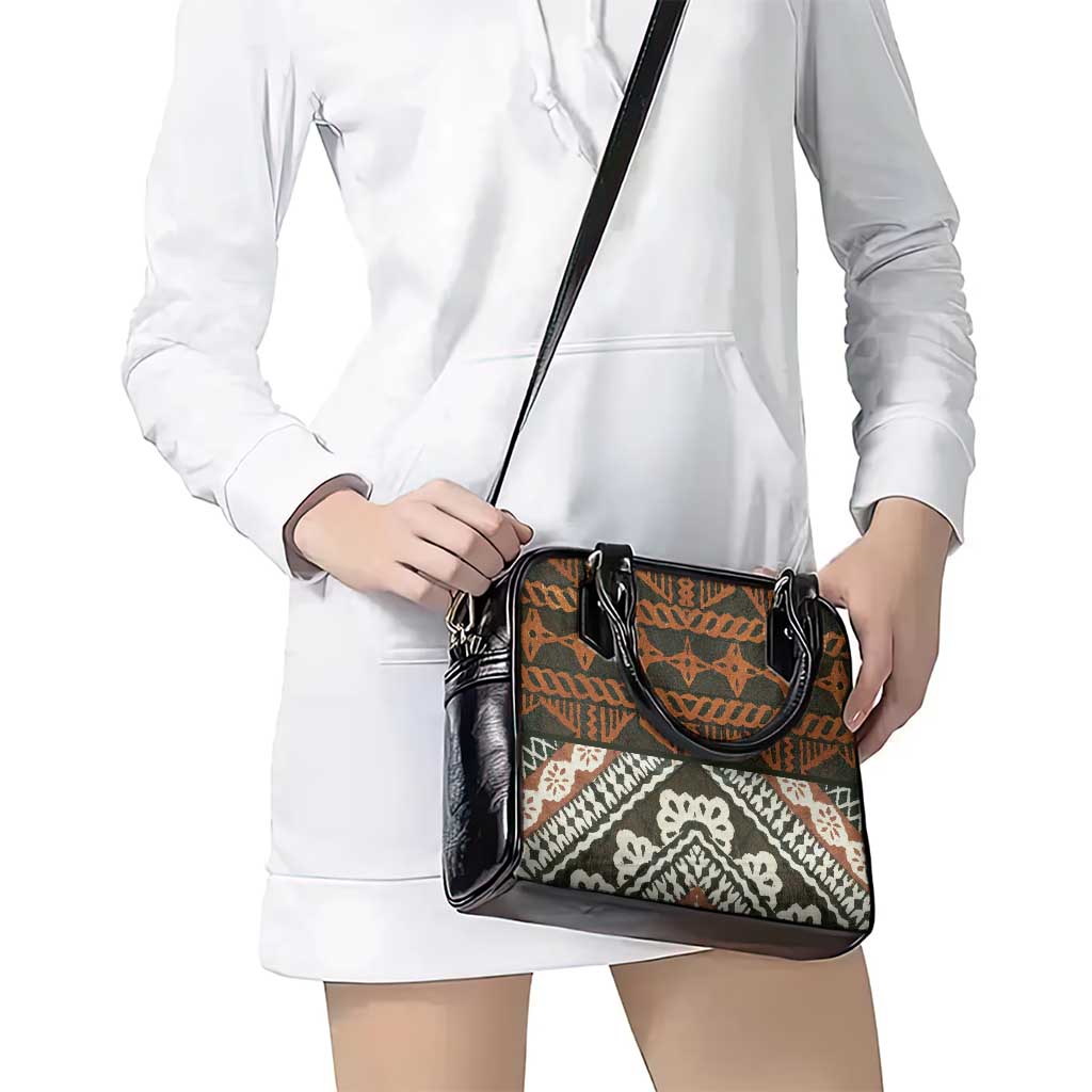 Bula Fiji Tapa Shoulder Handbag Fijian Masi Vintage Vibes - Polynesian Pride