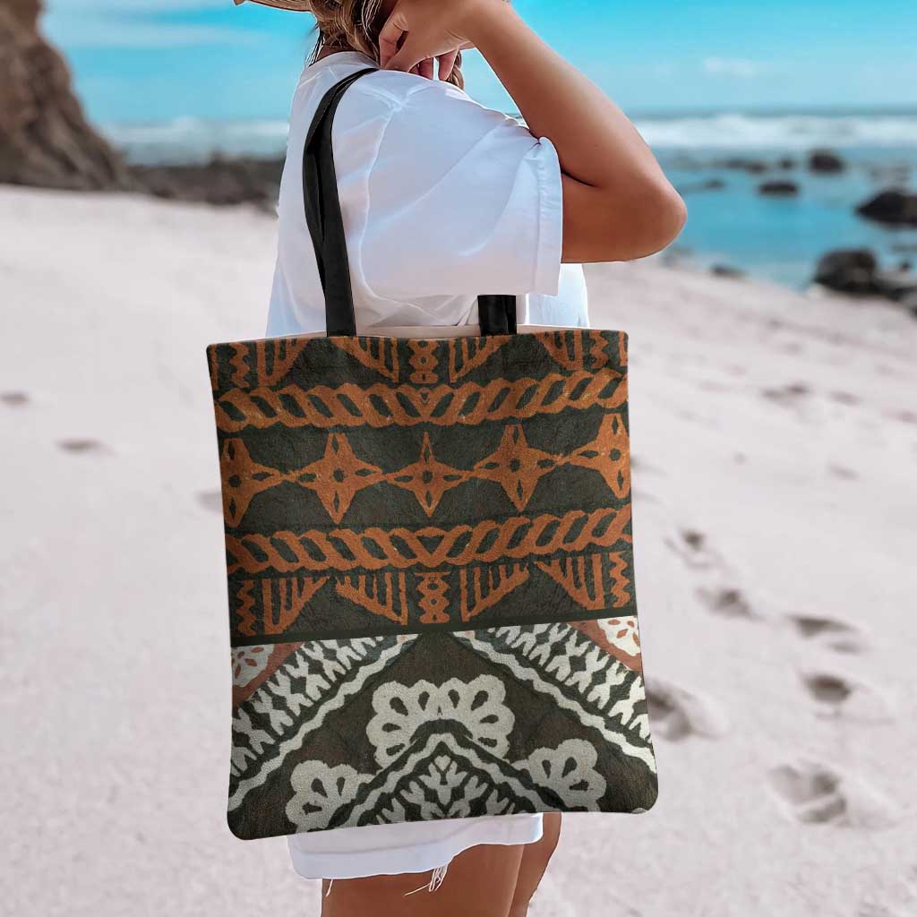 Bula Fiji Tapa Tote Bag Fijian Masi Vintage Vibes - Polynesian Pride