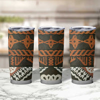 Bula Fiji Tapa Tumbler Cup Fijian Masi Vintage Vibes - Polynesian Pride