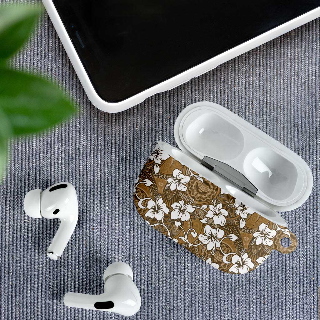 Kuvui Bula Fiji AirPods Case Fijian Tapa Seamless Hibiscus LT14 - Polynesian Pride