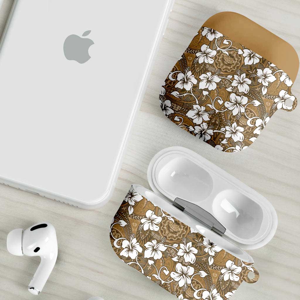 Kuvui Bula Fiji AirPods Case Fijian Tapa Seamless Hibiscus LT14 - Polynesian Pride