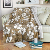 Kuvui Bula Fiji Blanket Fijian Tapa Seamless Hibiscus - Polynesian Pride