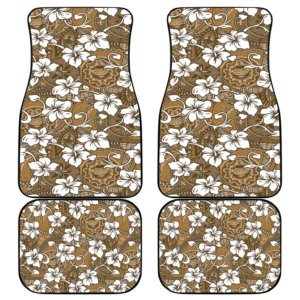 Kuvui Bula Fiji Car Mats Fijian Tapa Seamless Hibiscus LT14 - Polynesian Pride